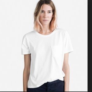 Everlane box cut pocket tee - off white